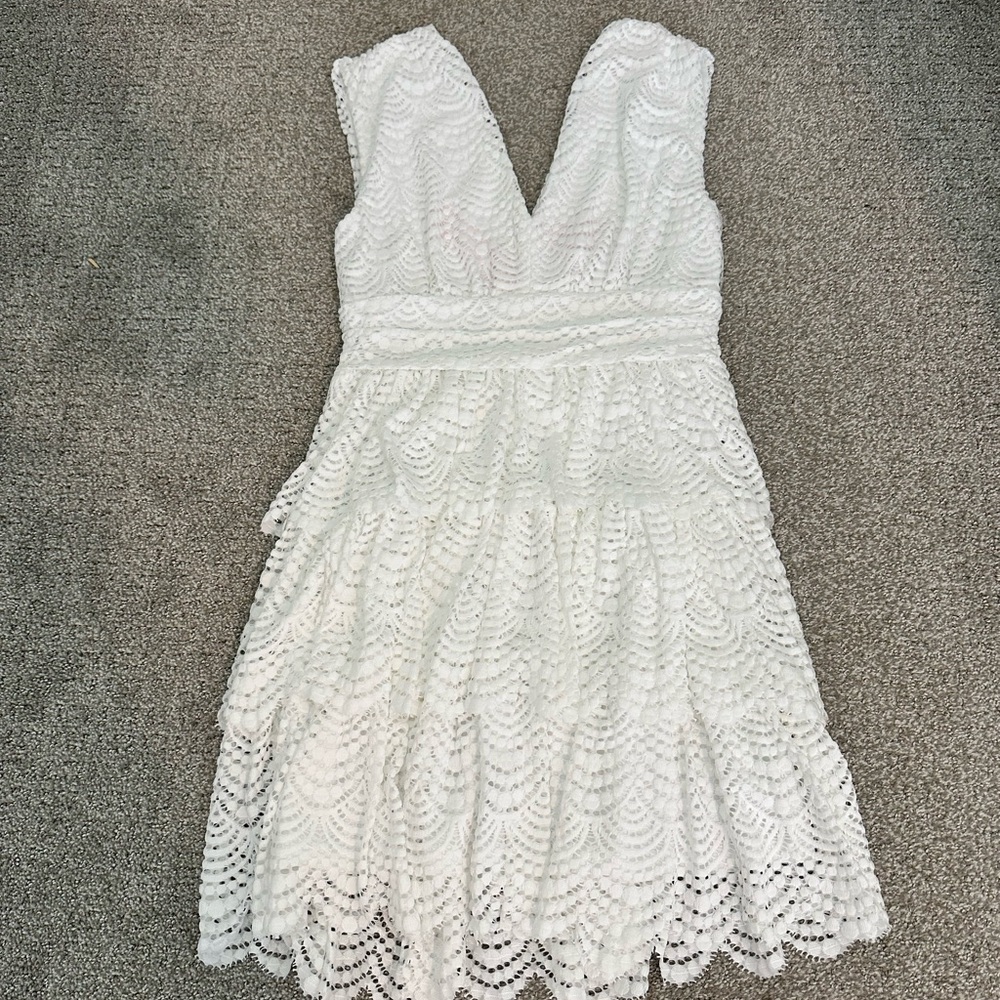 Lilly Pulitzer White Lace Mini Dress